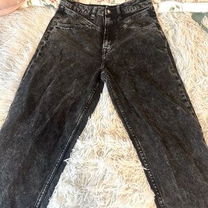 H&M Women’s Black Acid Wash Jeans